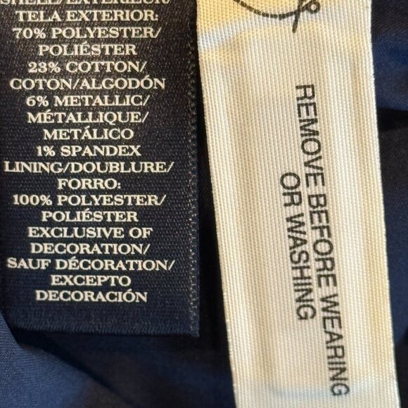 Ann Taylor floral jacquard sheath dress size 4 petite - Picture 9 of 9